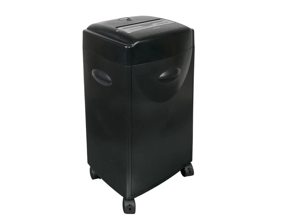 Destructora de documentos q-connect kf15553 capacidad de corte 15 h destruye grapas clips cd y tarjetas 35 litros