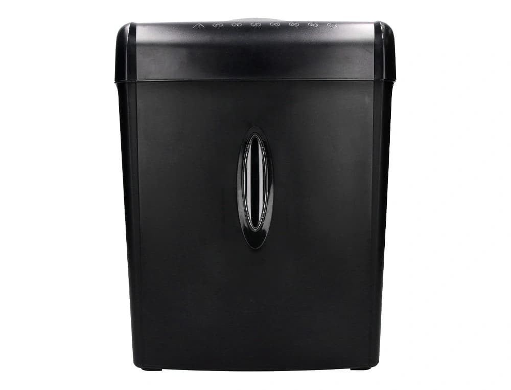 Destructora de documentos q-connect kf17970 capacidad de corte 6 h destruye grapas clips y tarjetas papelera 14l