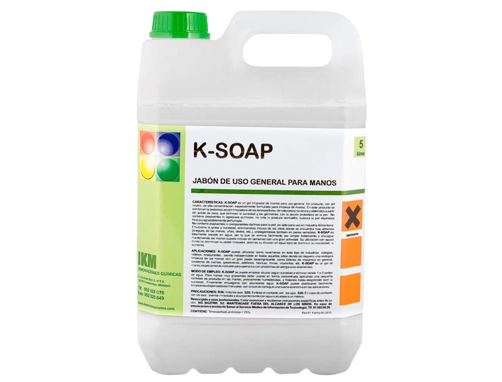 Limpiador jabon para manos ikm garrafa 5 litros