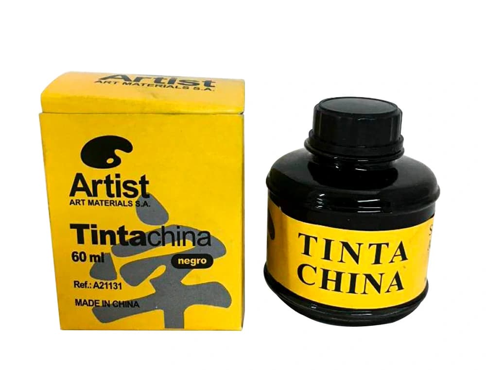Tinta china artist negra bote 60 ml