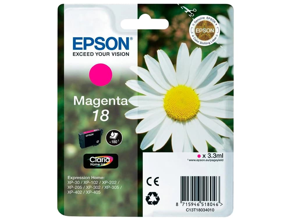 Ink-jet epson t18 expression home xp-102 xp-205 xp-305 xp-405 capaciidad 180 pag