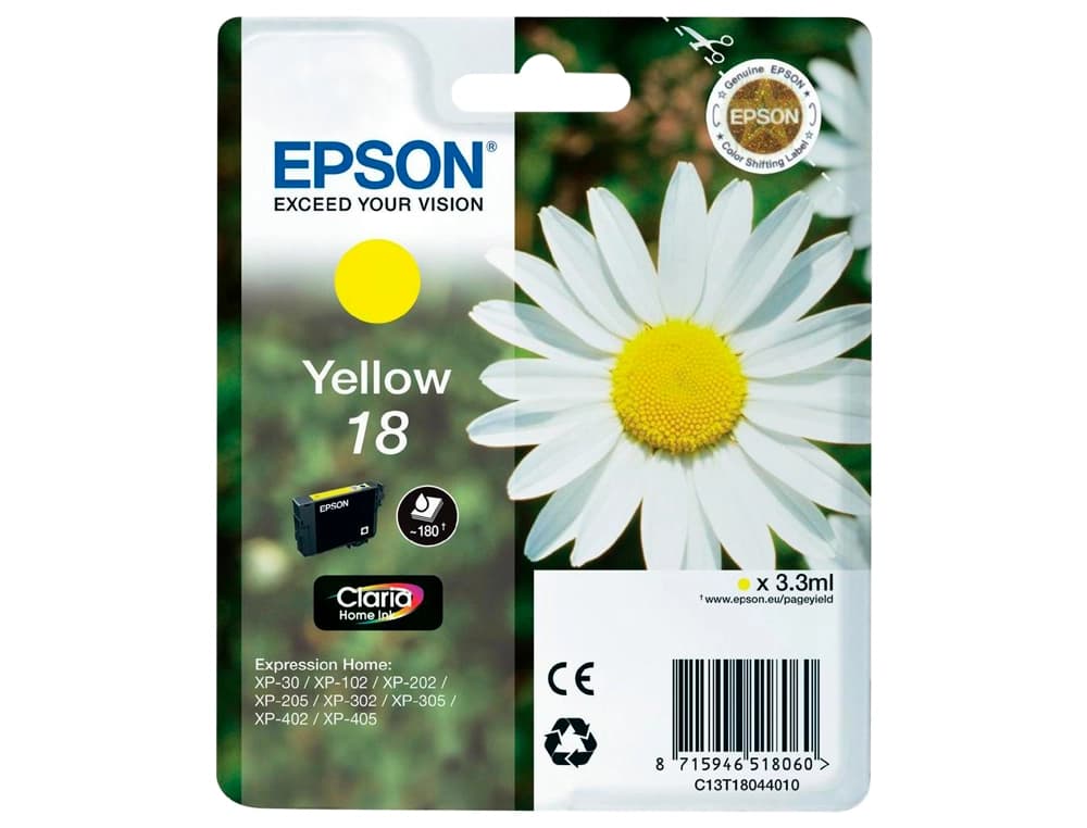 Ink-jet epson t18 expression home xp-102 xp-205 xp-305 xp-405 capaciidad 180 pag