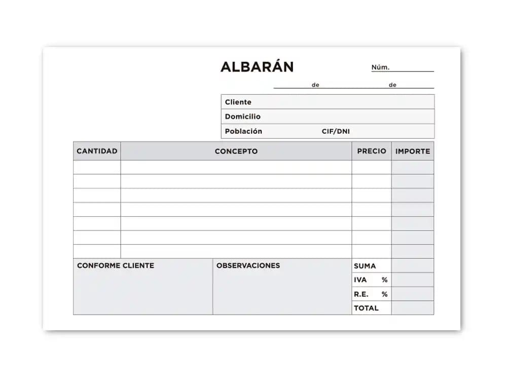 Talonario liderpapel albaran octavo duplicado apaisado