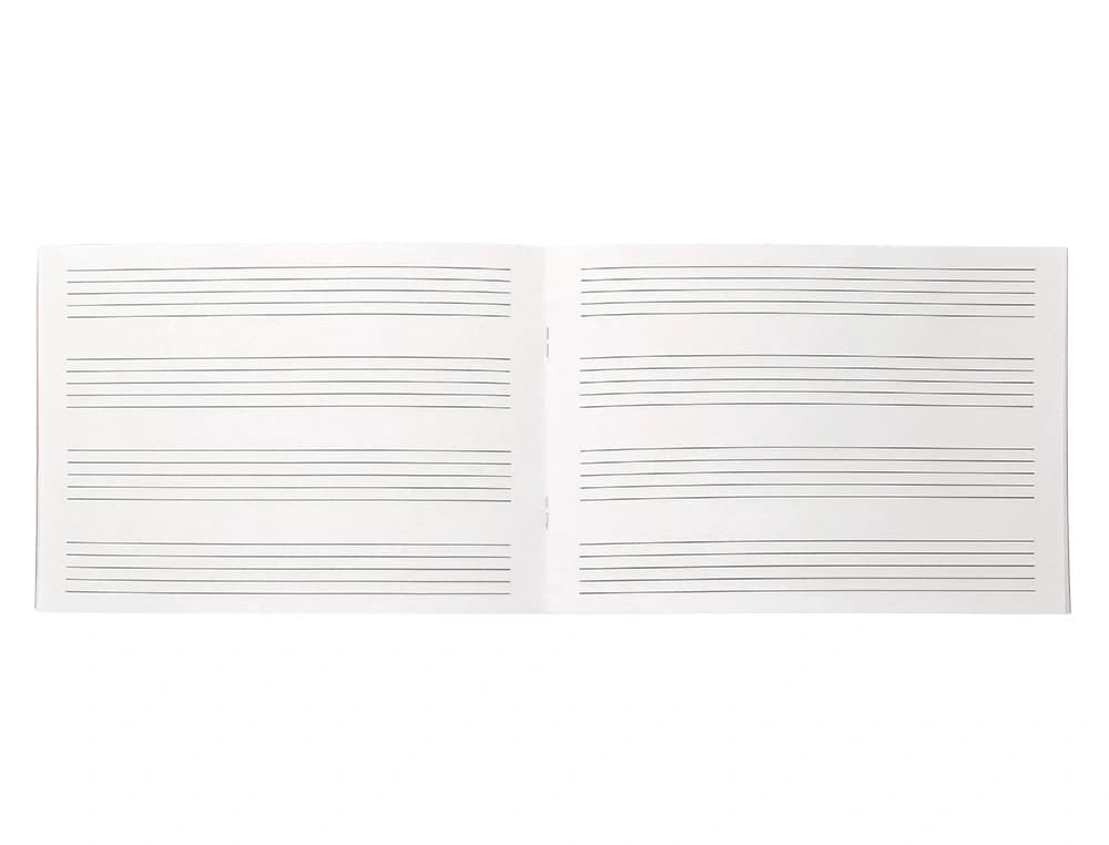 Bloc musica liderpapel pentagrama 5mm cuarto 20 hojas 100g/m2 grapado