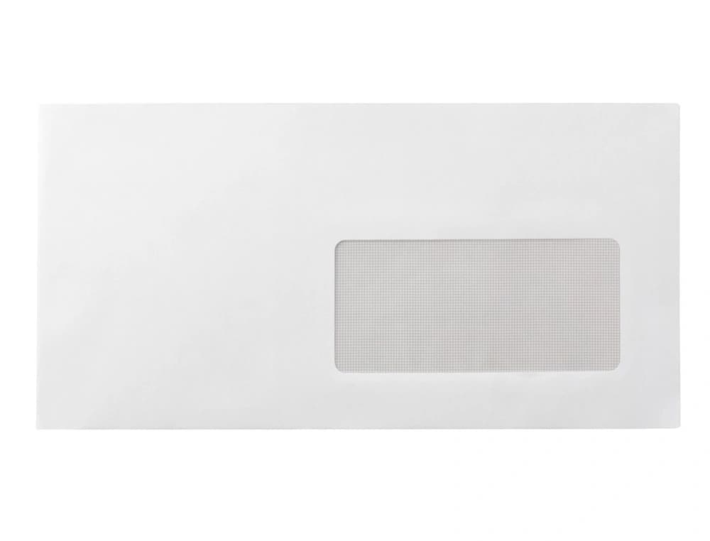 Sobre liderpapel n 3 blanco din americano ventana derecha 110x220 mm tira de silicona paquete de 25 unidades
