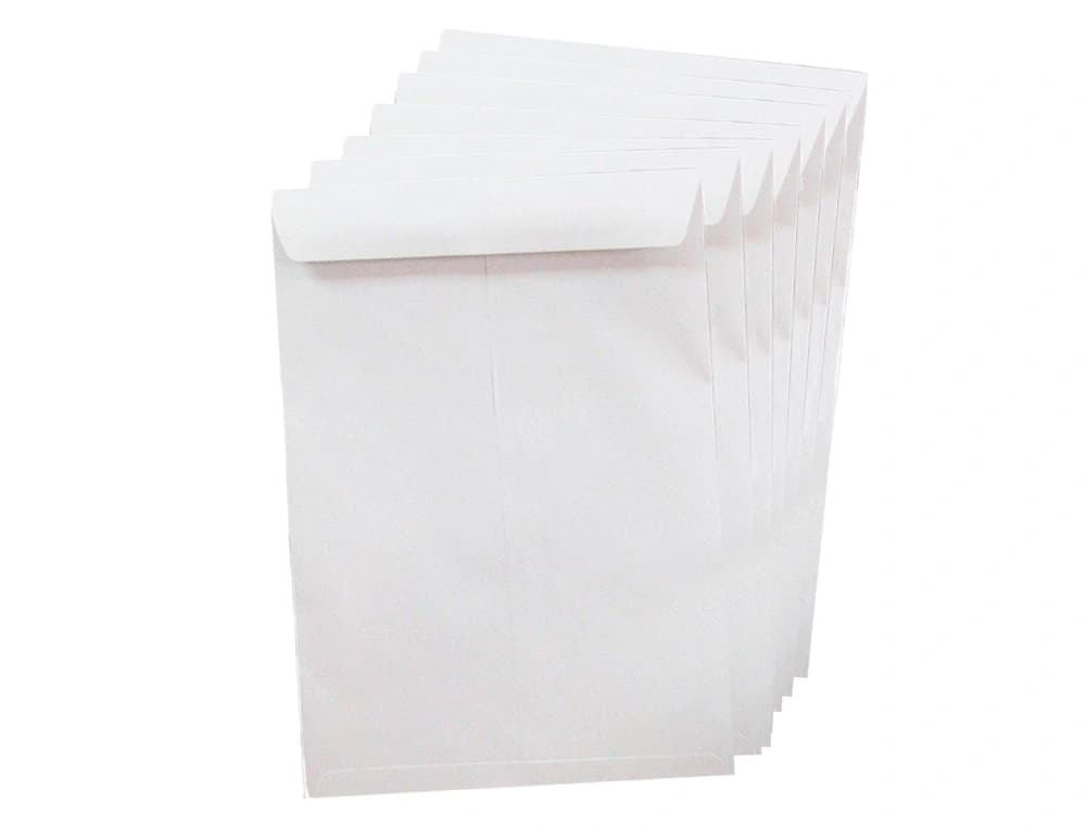 Sobre liderpapel bolsa n 8 blanco din 229x324 mm tira de silicona paquete de 25 unidades