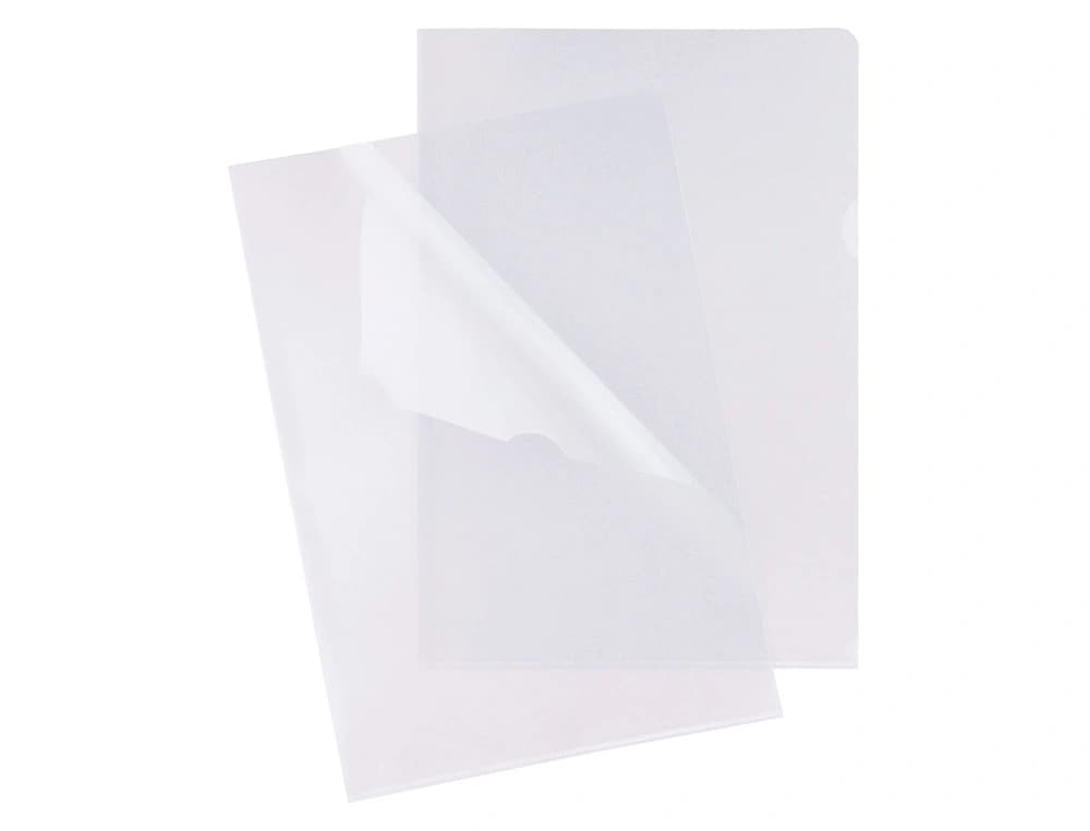 Carpeta esselte dossier uñero plastico folio transparente 110 micras