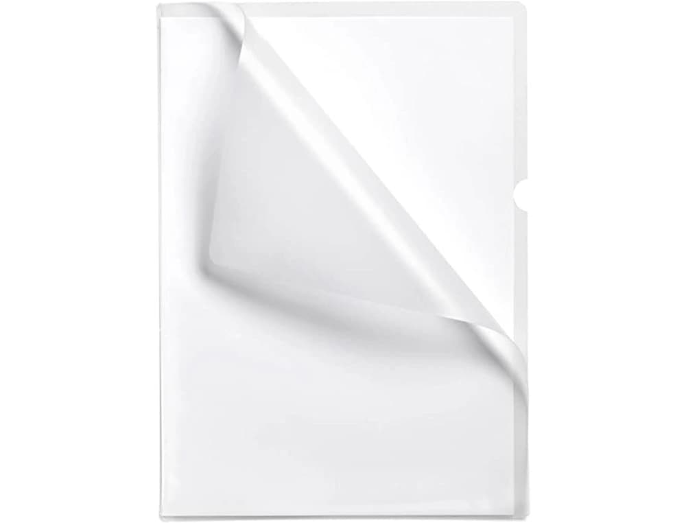 Carpeta esselte dossier uñero plastico folio transparente 110 micras