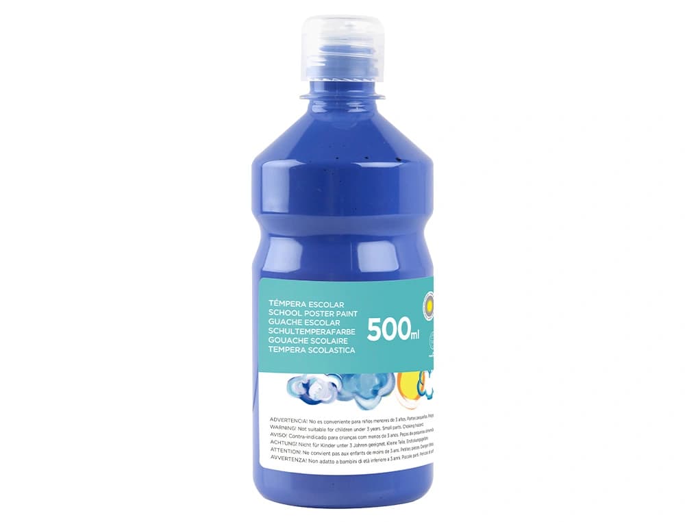 Tempera liquida liderpapel escolar 500 ml