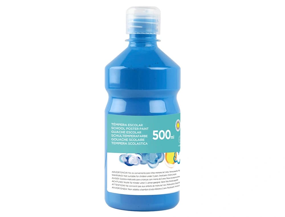 Tempera liquida liderpapel escolar 500 ml