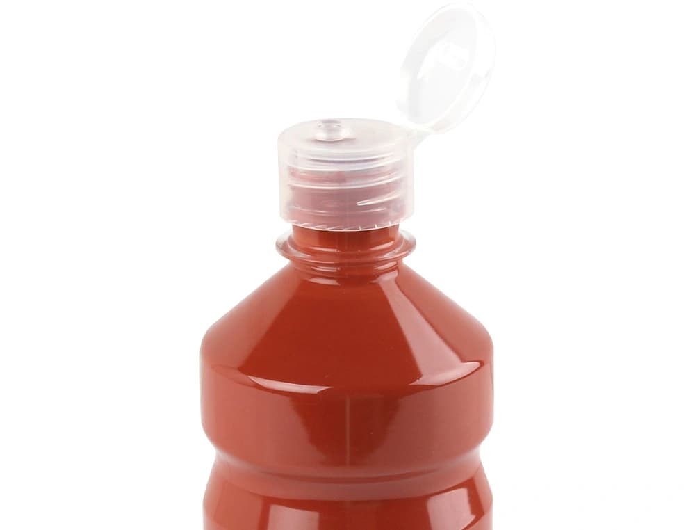 Témpera líquida escolar Liderpapel de 500 ml – Marrón