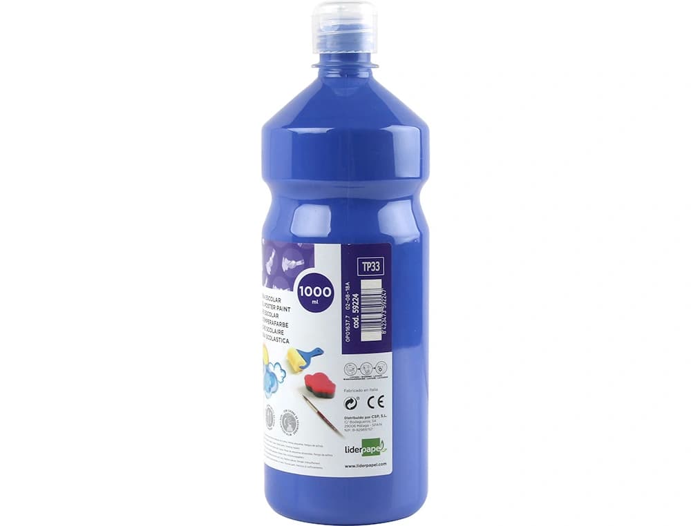Tempera liquida liderpapel escolar 1000 ml