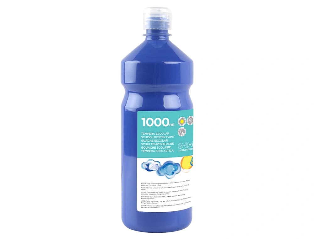 Tempera liquida liderpapel escolar 1000 ml
