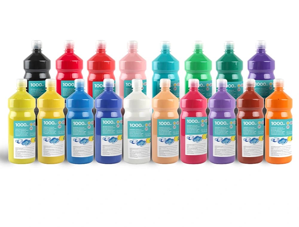 Tempera liquida liderpapel escolar 1000 ml
