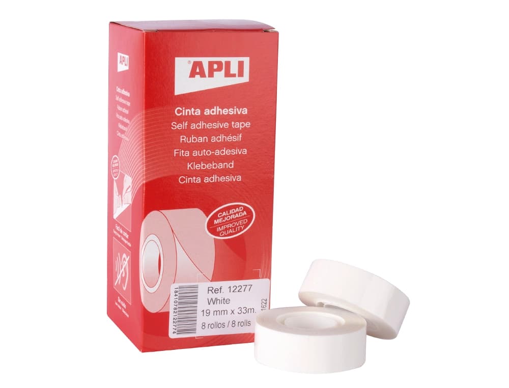 Cinta adhesiva apli 33 m x 19 mm