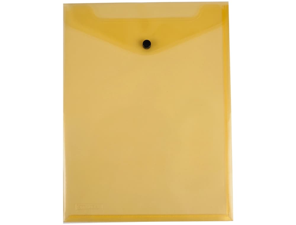 Carpeta dossier Liderpapel de polipropileno con broche, DIN A4 vertical, 50 hojas – Amarillo