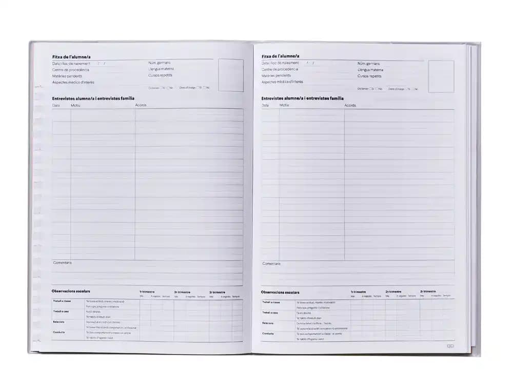 Cuaderno duplex catalan additio din a4 evaluacion continua y tutoria