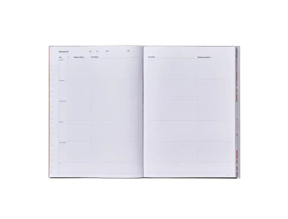 Cuaderno memo notas catalan additio din a4 evaluacion continuacion planificacion semanal