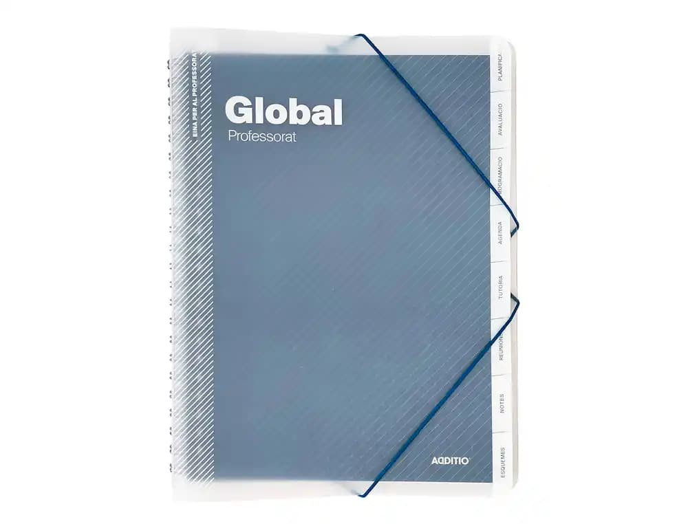 Carpeta global catalan additio din a4 con evaluacion continua programacion tutoria y reuniones