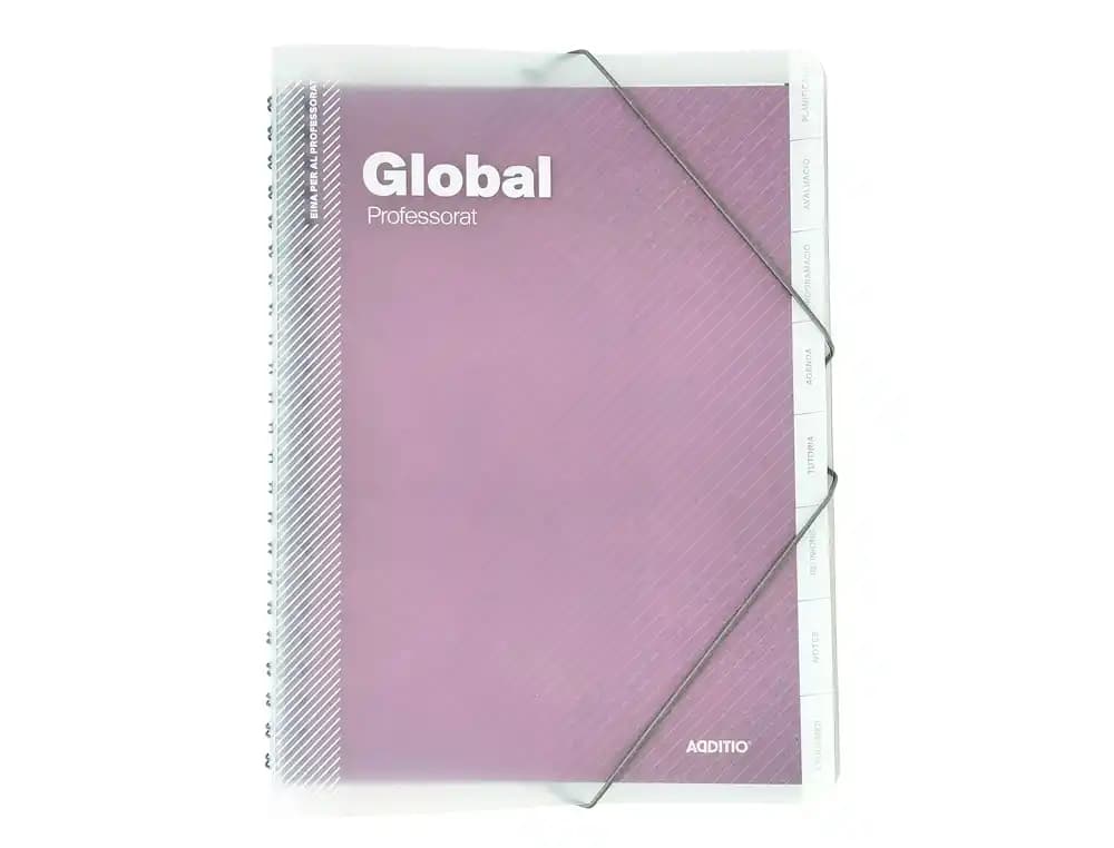 Carpeta global catalan additio din a4 con evaluacion continua programacion tutoria y reuniones