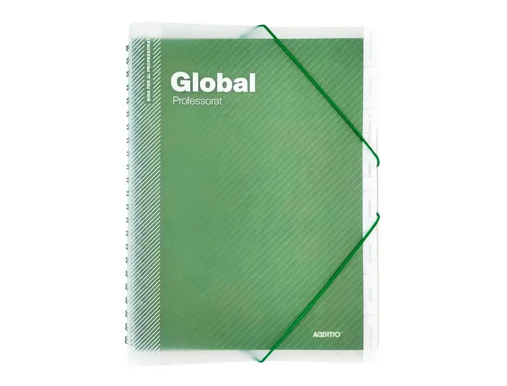Carpeta global catalan additio din a4 con evaluacion continua programacion tutoria y reuniones