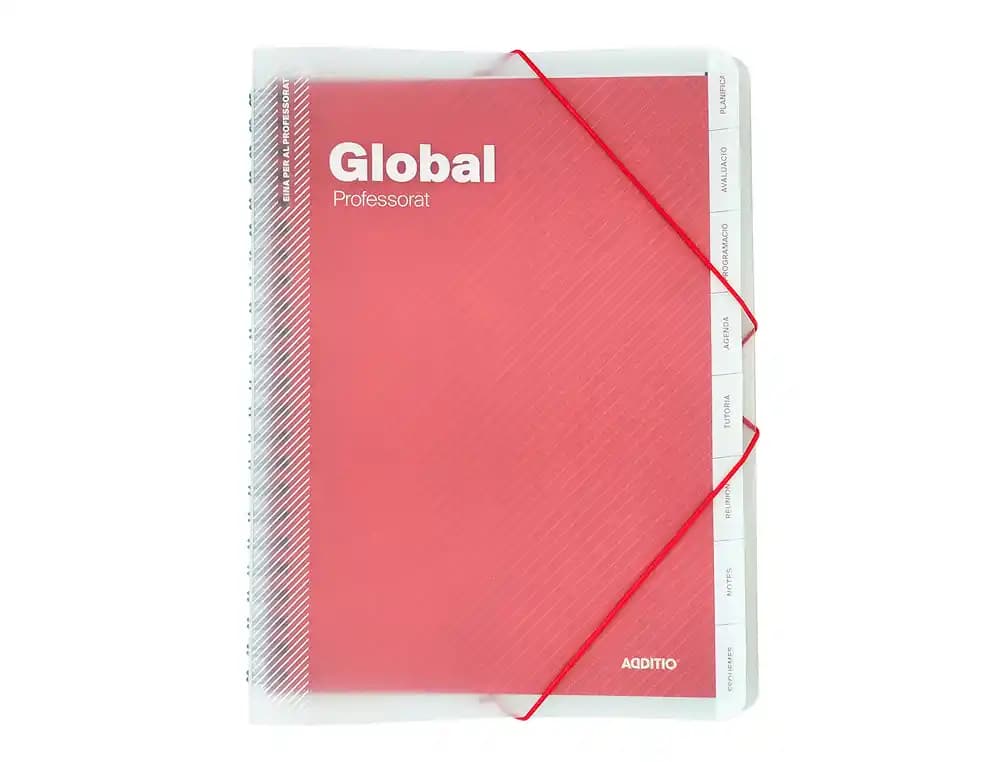 Carpeta global catalan additio din a4 con evaluacion continua programacion tutoria y reuniones