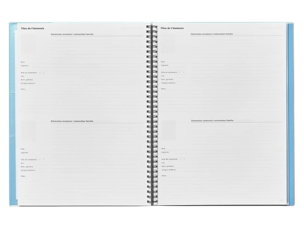 Cuaderno triplex catalan additio evaluacion continua plan semanal tutorias 6 fundastransparentes 225x310 mm