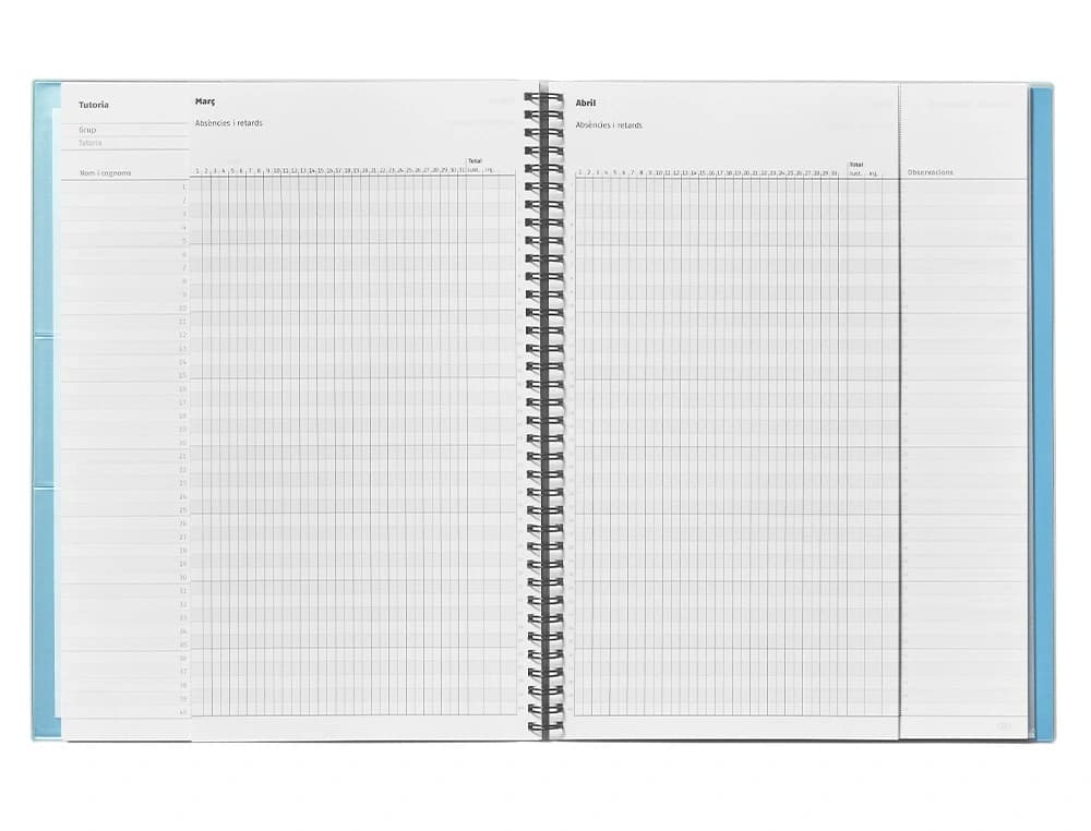 Cuaderno triplex catalan additio evaluacion continua plan semanal tutorias 6 fundastransparentes 225x310 mm