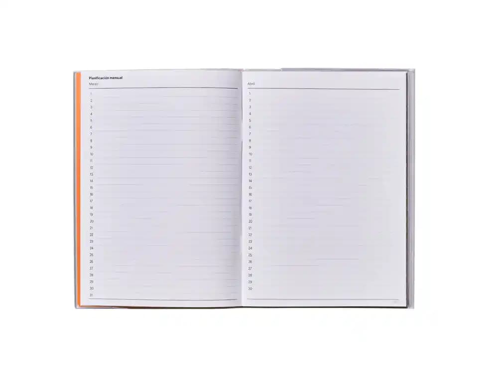Cuaderno de notas aditio a5 horario planificacion mensual plan de curso y evalucion continua
