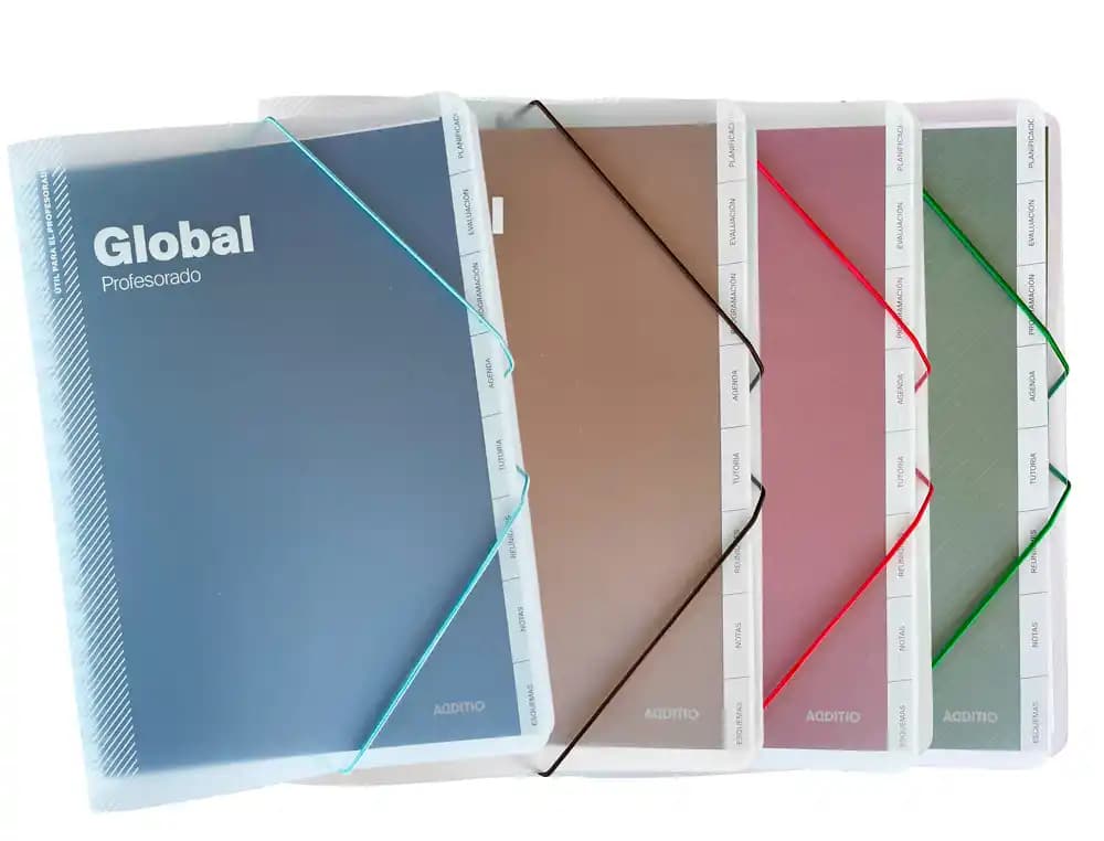 Carpeta global additio a4 con evalucion continua programacion tutoria y reuniones