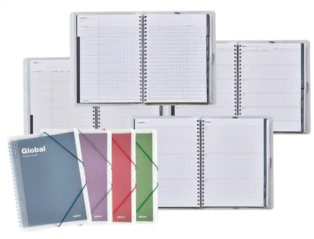 Carpeta global additio a4 con evalucion continua programacion tutoria y reuniones