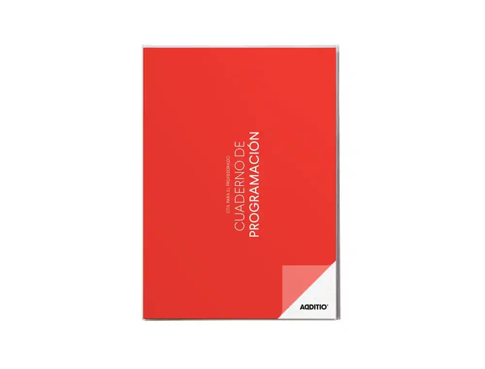 Cuaderno de programacion additio a4 plan mensual y programacion semanal del curso sin fechas