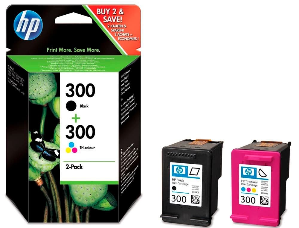 Ink-jet hp n.300 negro + tricolor deskjet photosmart envy pack 2