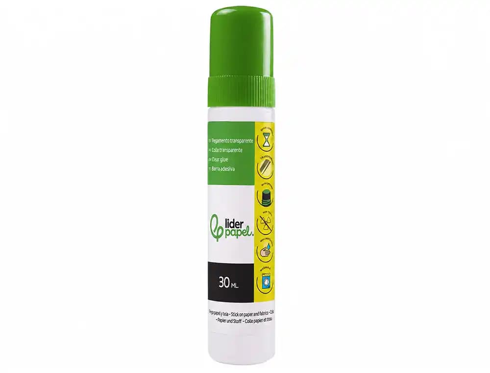 Pegamento liderpapel transparente para papel 30 ml