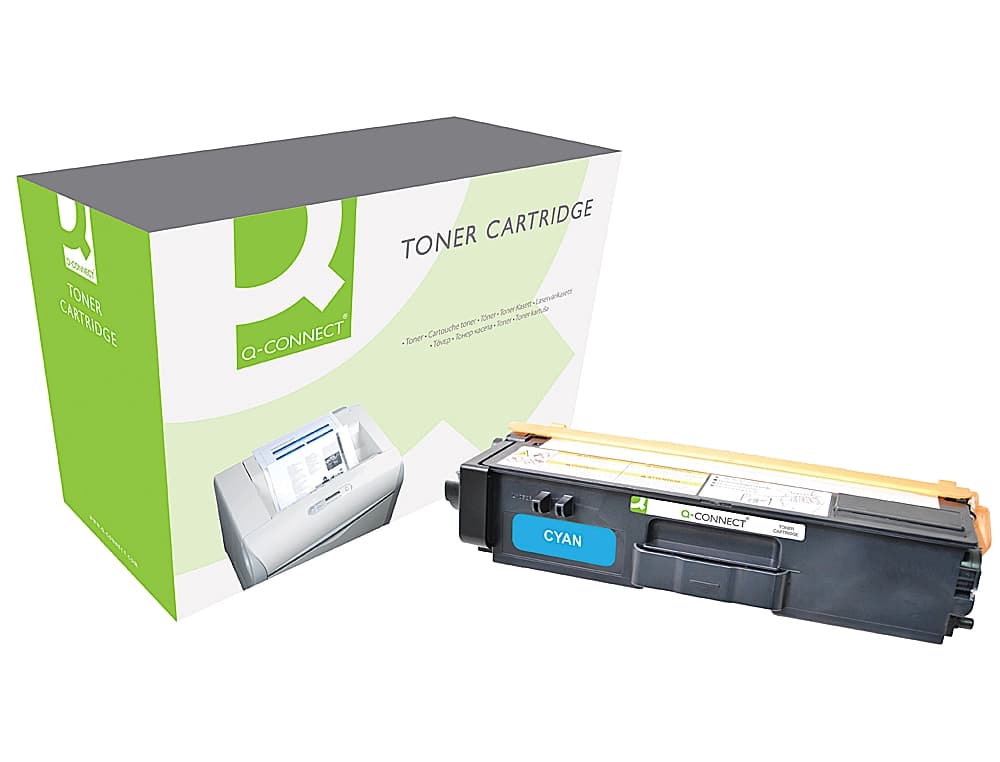 Toner q-connect compatible brother tn325c hl-4140cn / 4150cdn / 4570cdw / 4570cdwt / dcp 9055cdn cian 3.500 pag