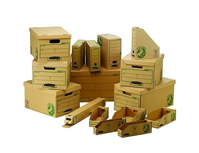 Caja archivo definitivo fellowes carton reciclado