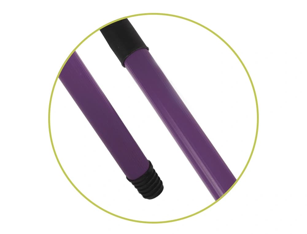 Escoba vinilo niza 30 cm con mango metalico