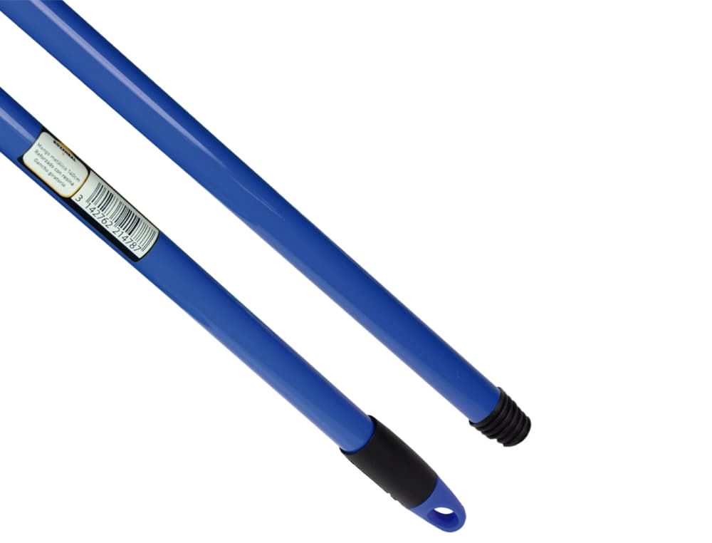 Palo de escoba o fregona metal gancho giratorio 140 cm