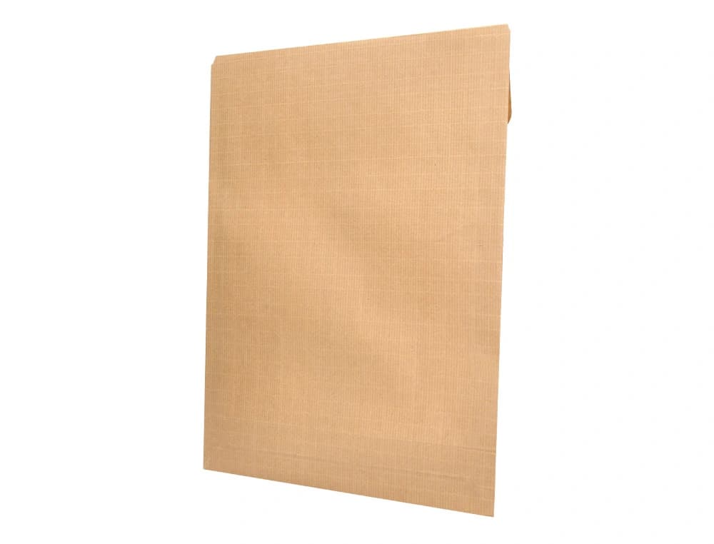 Sobre liderpapel bolsa fuelle kraft armado 280x365x50mm solapa tira de silicona papel 155 gr caja de 50 unidades
