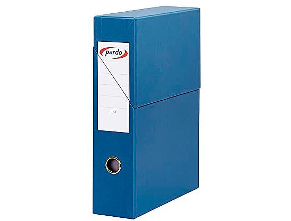 Archivador con tapa pardo carton forrado ollao lomo din a4 80 mm 335x250x80 mm