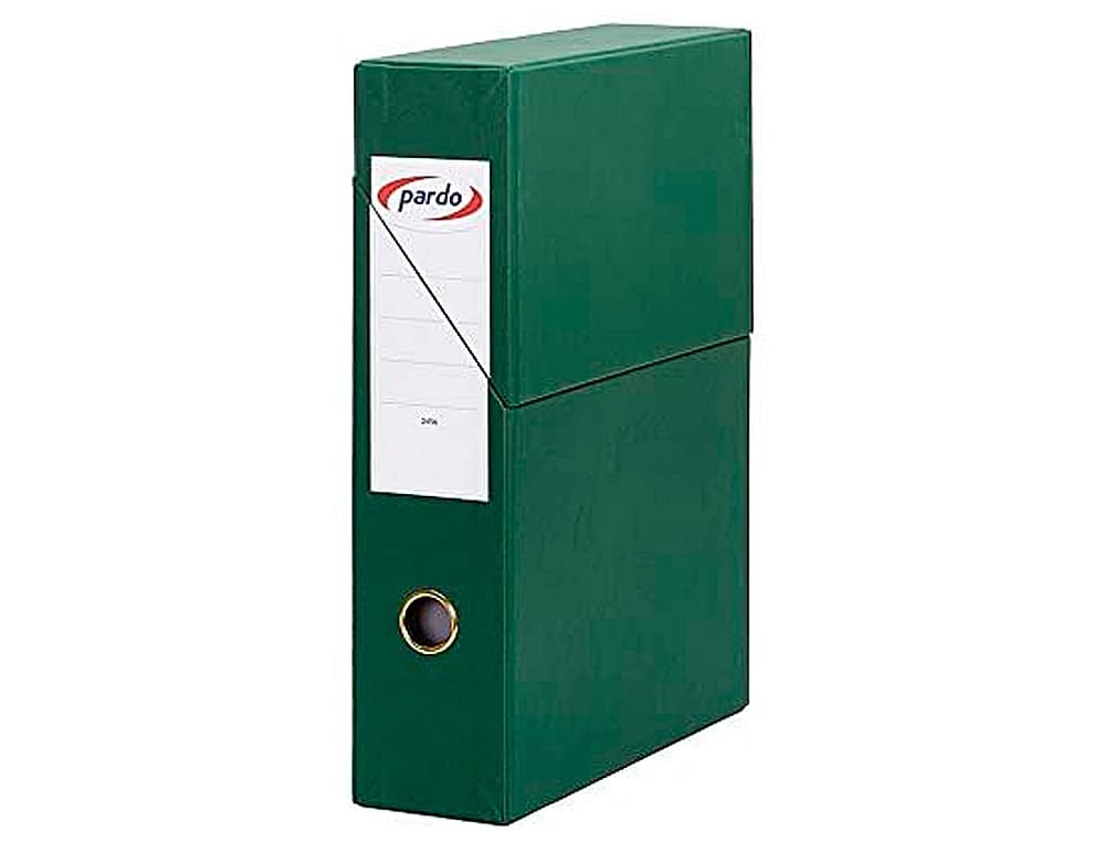 Archivador con tapa pardo carton forrado ollao lomo din a4 80 mm 335x250x80 mm