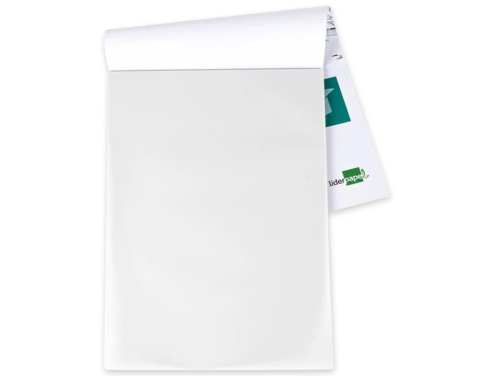 Bloc papel vegetal liderpapel encolado 50 hojas 297x420mm 90gr
