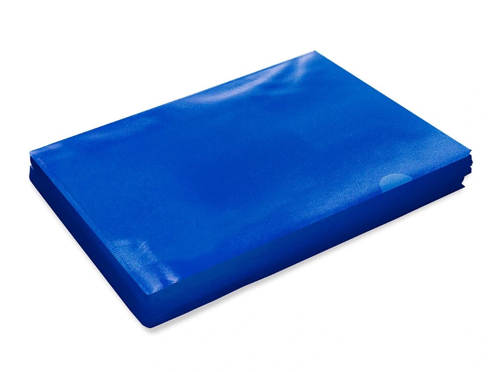 Carpeta dossier Q-Connect de plástico con uñero, DIN A4 de 120 micras, caja de 100 unidades – Azul