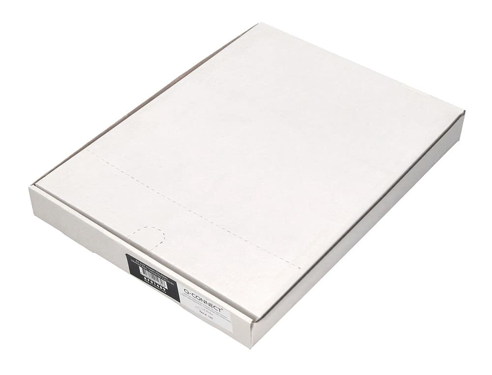 Carpeta dossier Q-Connect de plástico con uñero, DIN A4 de 120 micras, caja de 100 unidades – Azul