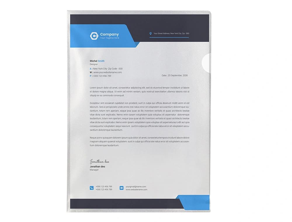 Carpeta dossier uñero plastico q-connect din a4 120 micras caja de 100 unidades