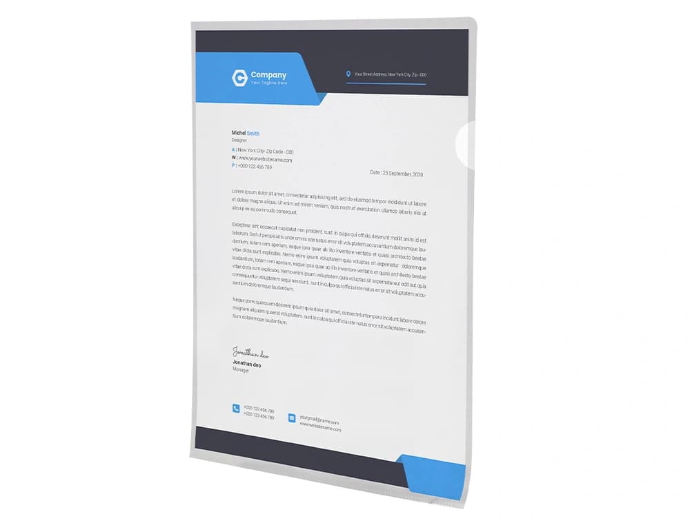 Carpeta dossier uñero plastico q-connect din a4 120 micras caja de 100 unidades