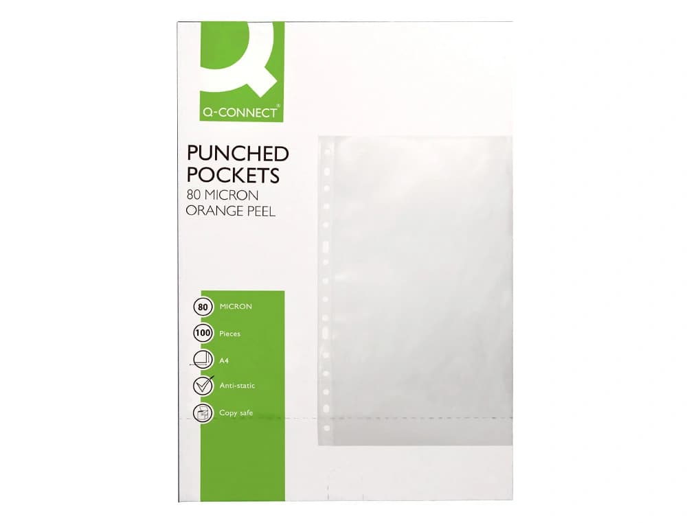 Funda multitaladro q-connect 80 mc piel de naranja caja de 100 unidades