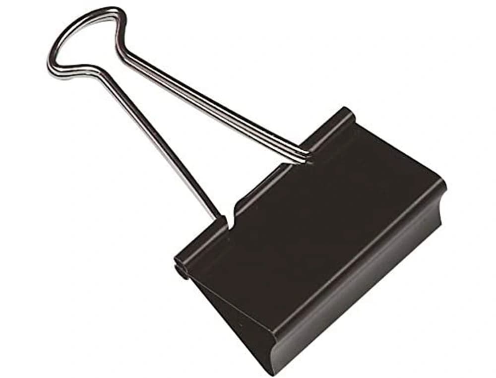 Pinza metalica q-connect reversible n.2 24 mm caja de 10 unidades