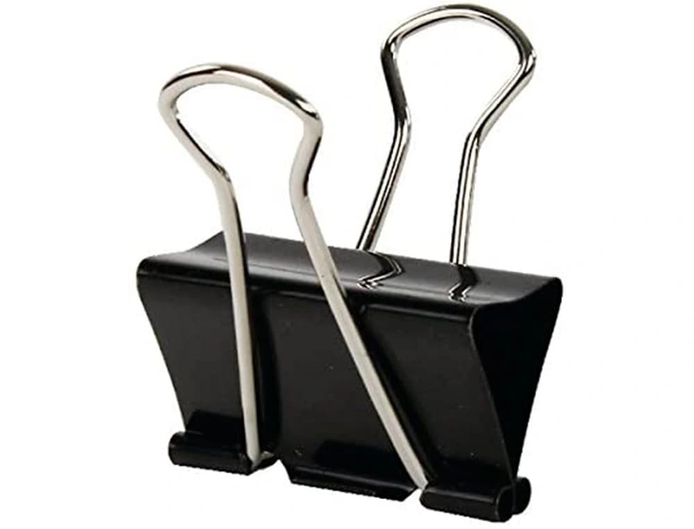 Pinza metalica q-connect reversible n.4 42 mm caja de 10 unidades