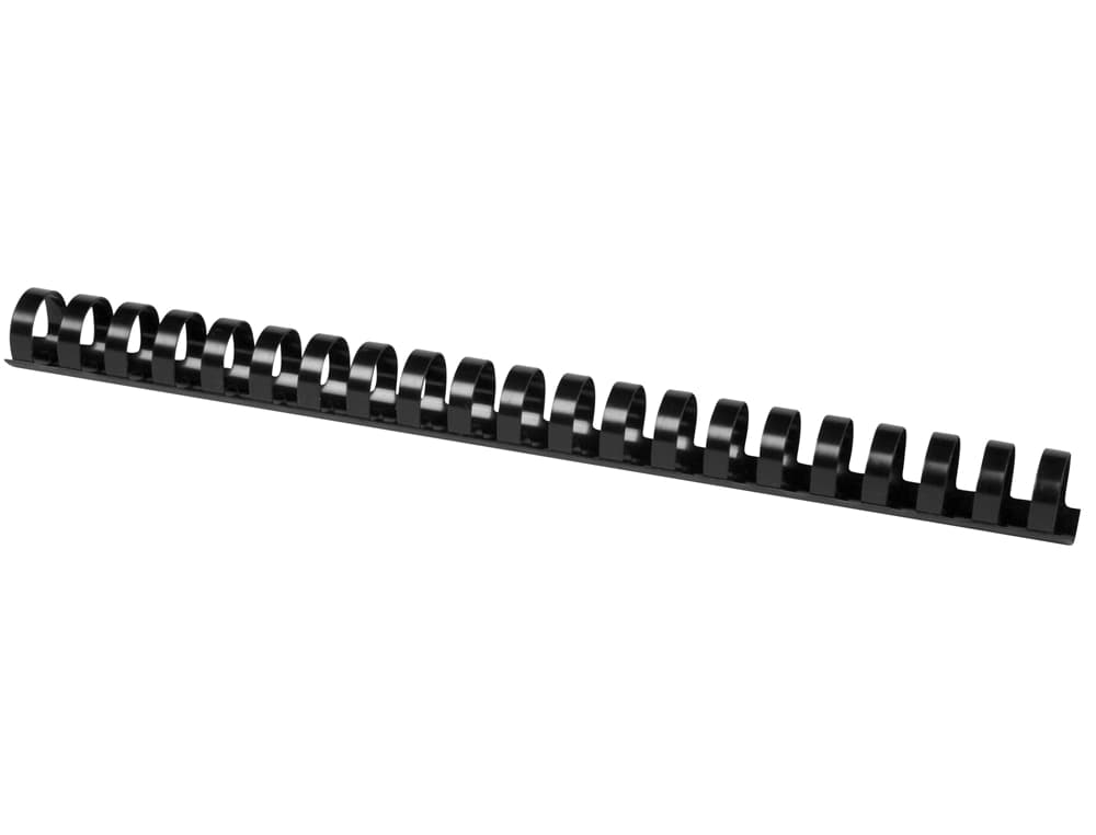 Canutillo q-connect redondo 22 mm plastico capacidad 200 hojas caja de 50 unidades